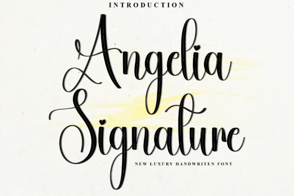 Angelia Signature: A Warm Typeface for Digital Creators