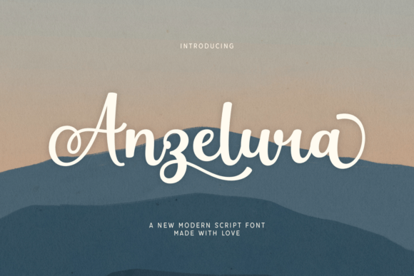 Anzelura: A Warm Script Font for Brand Identity