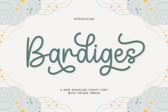 Bardiges: A Script Font for Editorial Calm