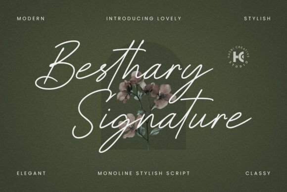 Besthary Signature: A Handwritten Font for Editorial Design