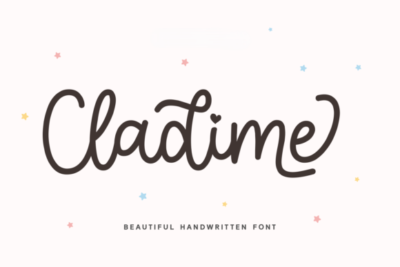 Cladime: A Playful Handwritten Font for Editorial Design