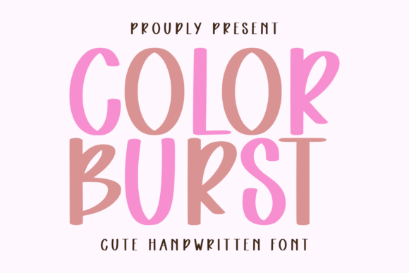 Color Burst: A Joyful Handwritten Font for Editorial Design