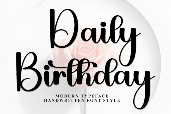 Daily Birthday Font: Whimsical Charm for Makers