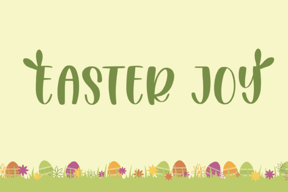 Easter Joy: A Handwritten Display Font for Digital Warmth