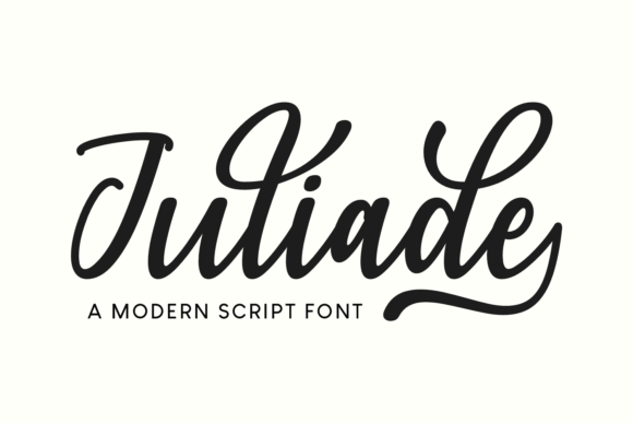 Juliade: A Graceful Script Font for Crafters