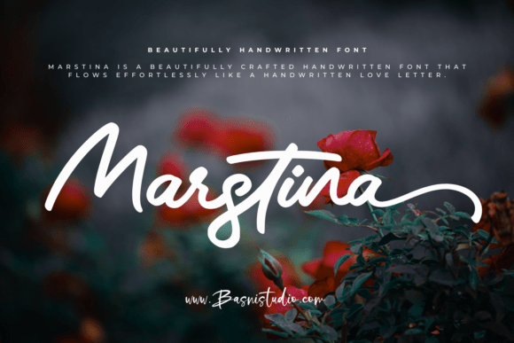 Marstina: A Handwritten Font for Elegant Branding
