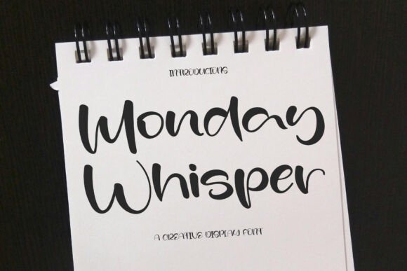 Monday Whisper: A Handwritten Font for Modern Brands
