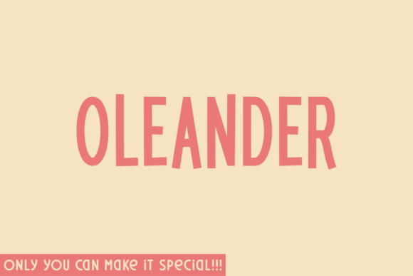 Oleander: A Handwritten Font for Modern Web Design