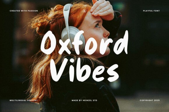 Oxford Vibes: A Handwritten Font for Editorial Design