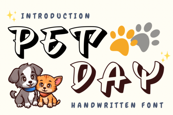 Pet Day Font: A Handwritten Typeface for Small Business Branding