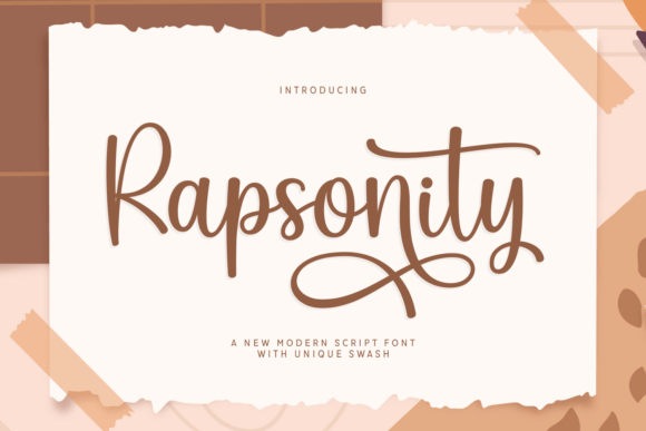 Rapsonity: A Script Font for Modern Brands
