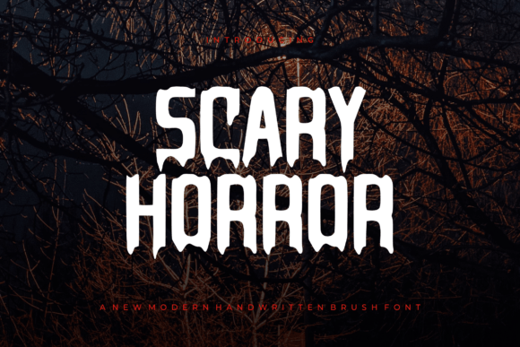 Scary Horror Font for Bold Maker Designs