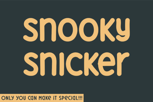 Snooky Snicker: A Handwritten Typeface for Editorial Charm