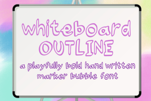 Whiteboard Outline: A Handwritten Font for Editorial Design