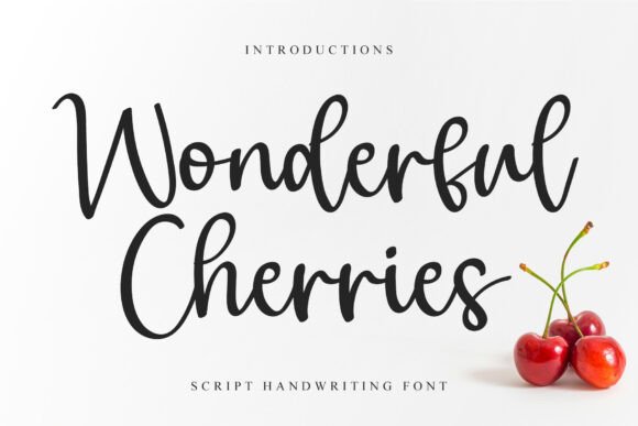 Wonderful Cherries Font for Clear Campaigns